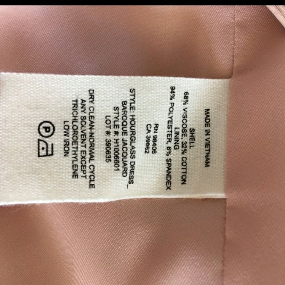 Theory Pink Baroque Sleeveless Hourglass Cocktail - Picture 6 of 8